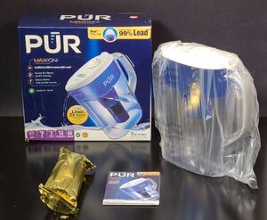 PUR Maxion Water Filter Pitcher + Extra 3 Pack Of Filters